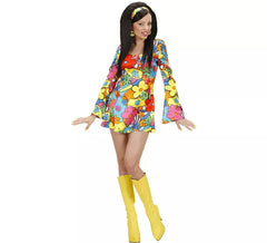 Floral Power 70er-Jahre-Kostüm für Damen