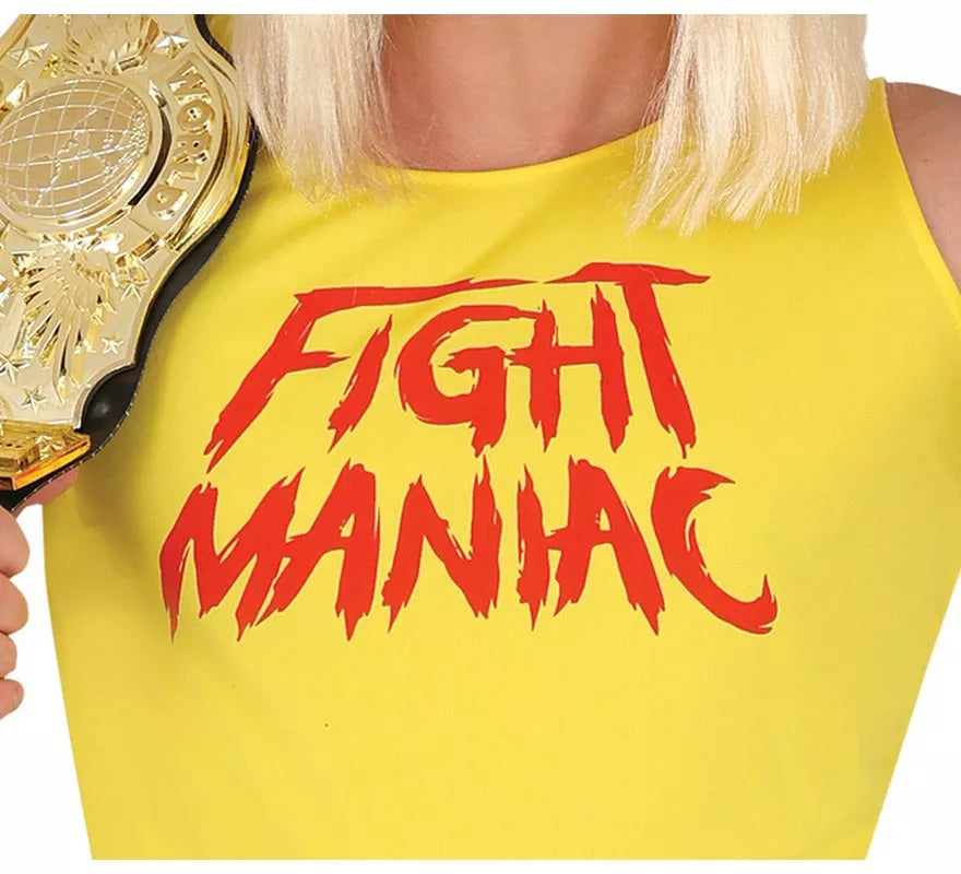 Translation missing: de.Disfraz de Lucha libre Amarillo para hombre