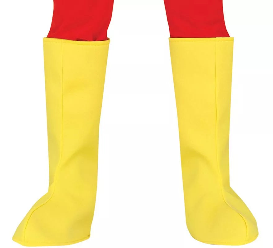 Disfraz de Lucha libre Amarillo para hombre