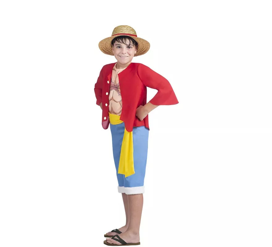 Disfraz de Luffy de One Piece para niño