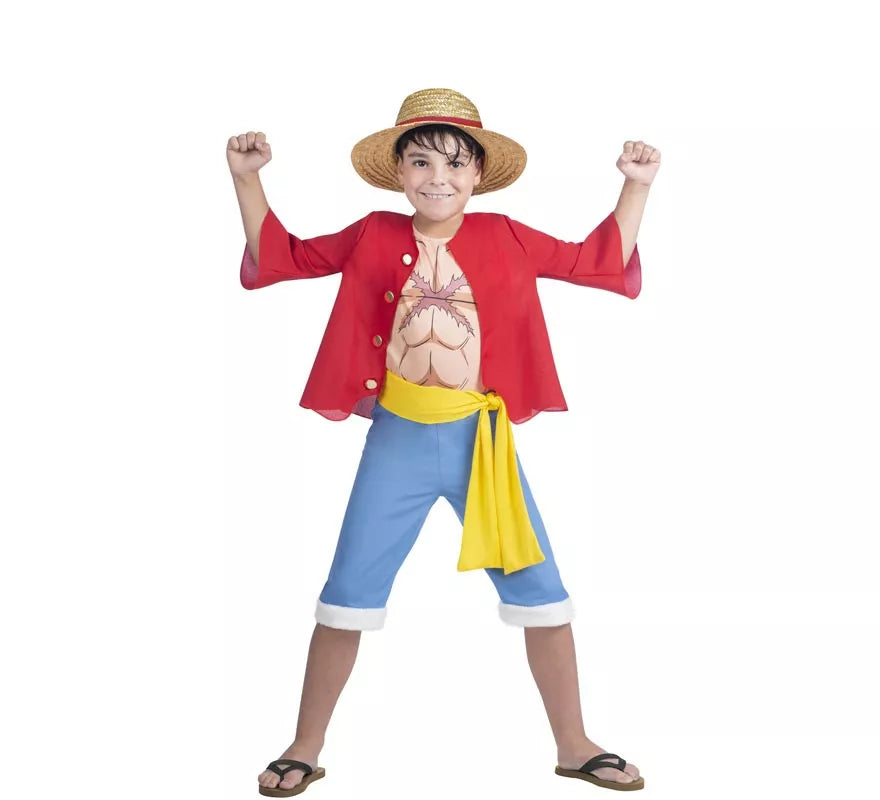 Translation missing: de.Disfraz de Luffy de One Piece para niño