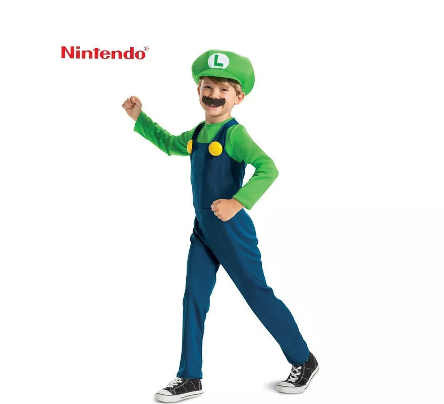 Translation missing: de.Disfraz de Luigi Nintendo Super Mario de Lujo para niño