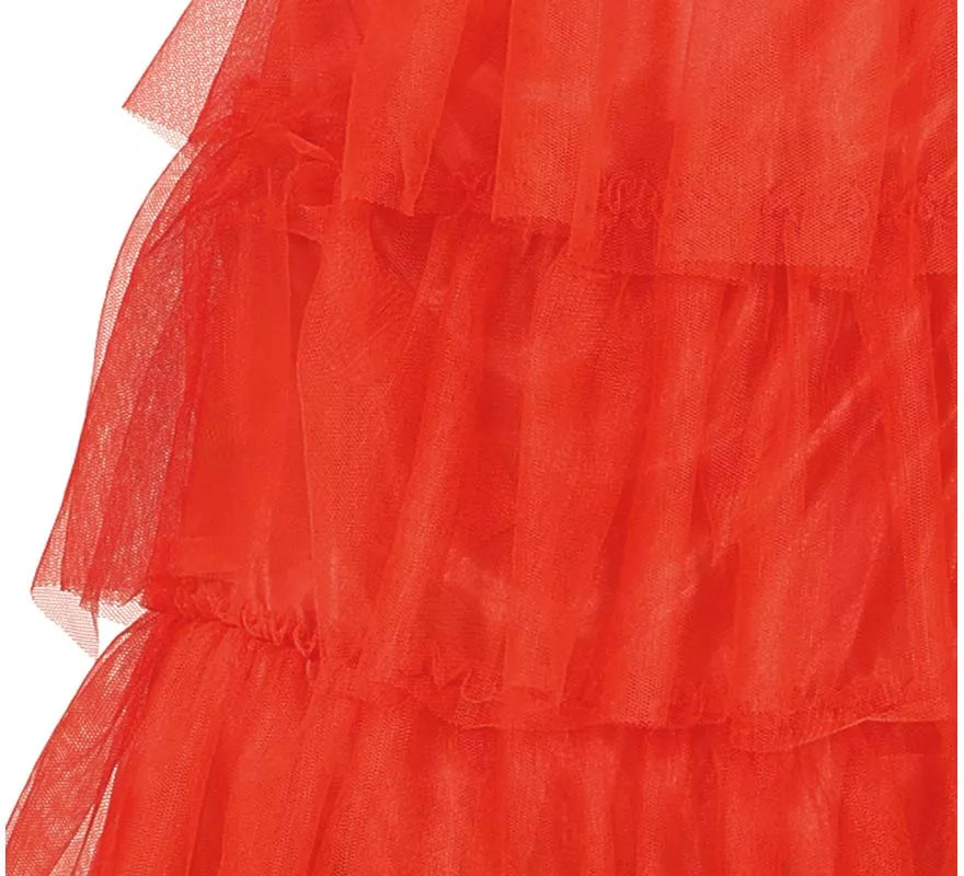 Disfraz de Lydia Novia rojo Bitelchús para niña