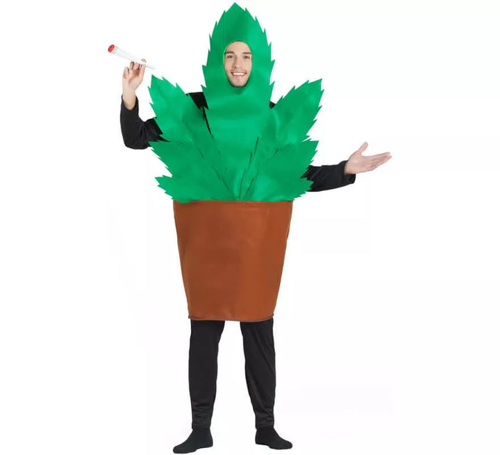 Disfraz de Maceta de Marihuana para adultos