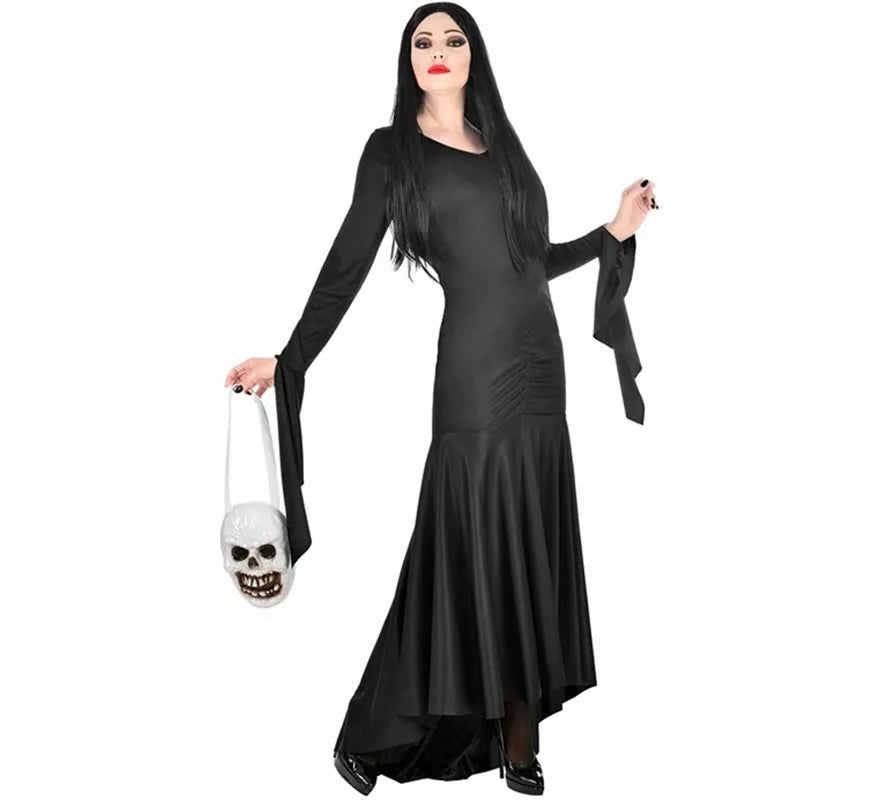 Translation missing: de.Disfraz de Madre Tenebrosa con Bolsa Calavera para mujer