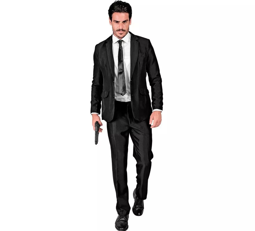 Translation missing: de.Disfraz de Mafioso elegante negro para hombre