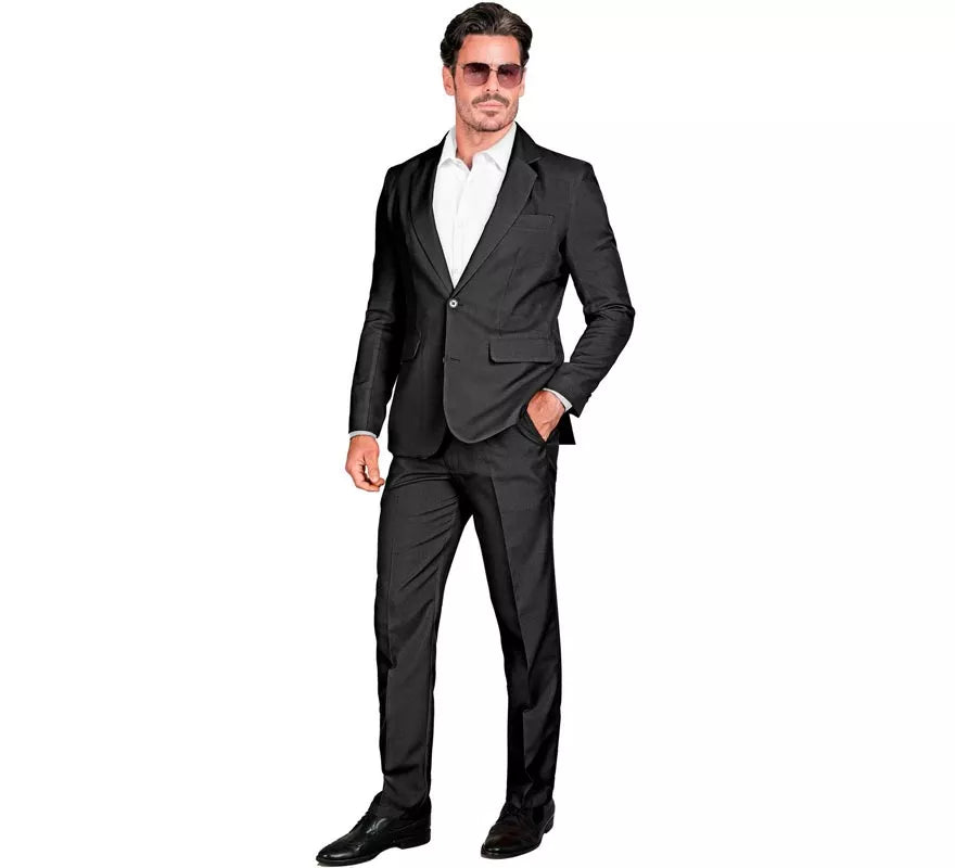 Translation missing: de.Disfraz de Mafioso elegante negro para hombre