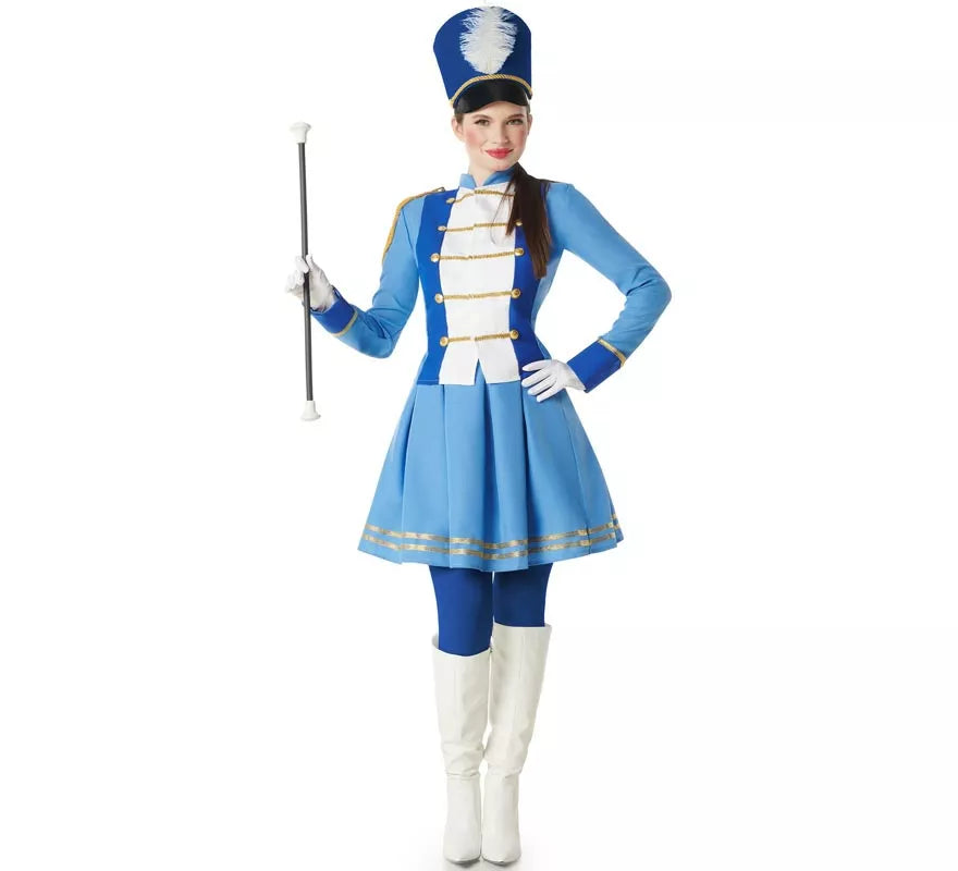 Translation missing: de.Disfraz de Majorette azul para mujer