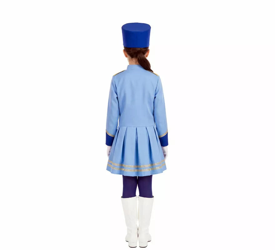 Translation missing: de.Disfraz de Majorette azul para niña