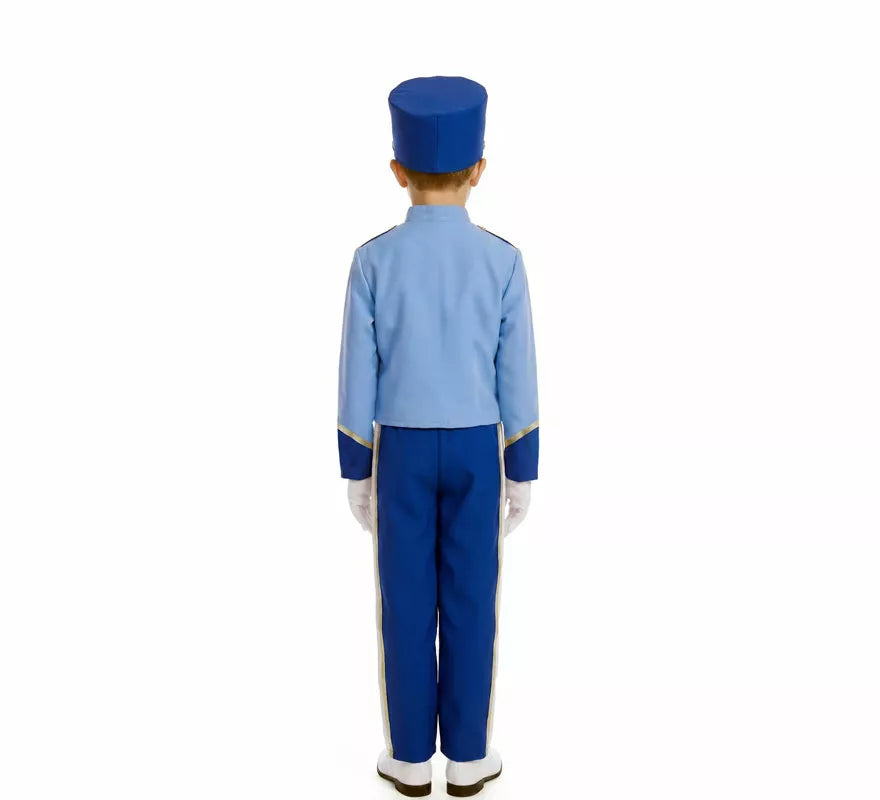 Translation missing: de.Disfraz de Majorette azul para niño