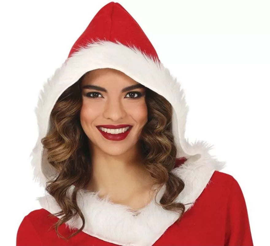 Translation missing: de.Disfraz de Mamá Noel con capucha para mujer