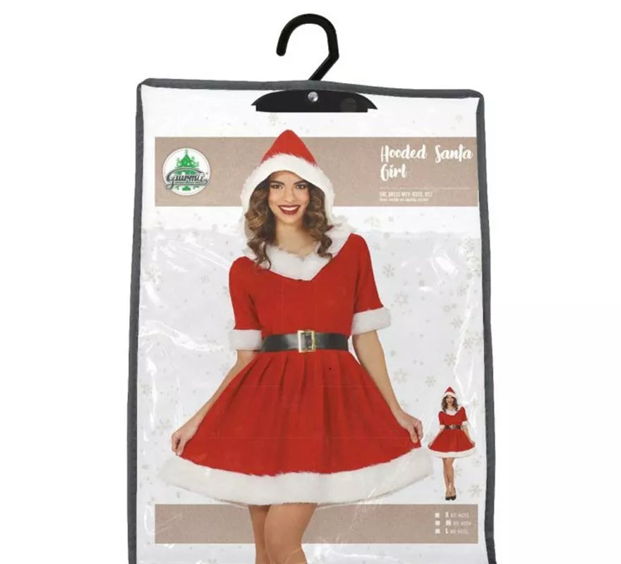 Translation missing: de.Disfraz de Mamá Noel con capucha para mujer