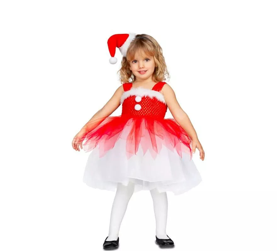 Disfraz de Mamá Noel con Tutú para niña y bebé