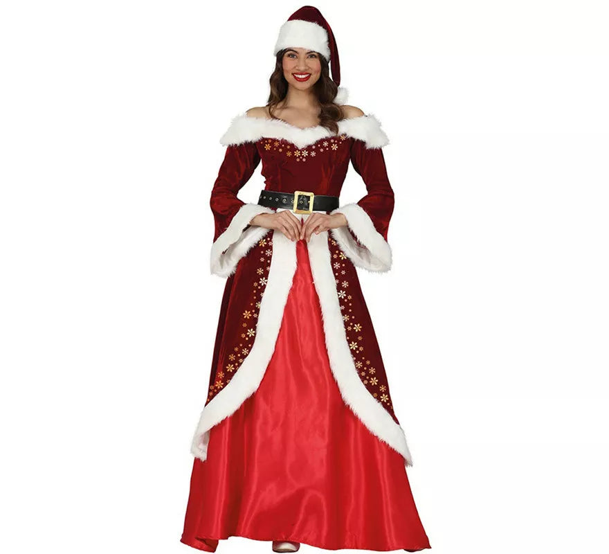 Translation missing: es.Disfraz de Mamá Noel con Vestido Largo para Mujer