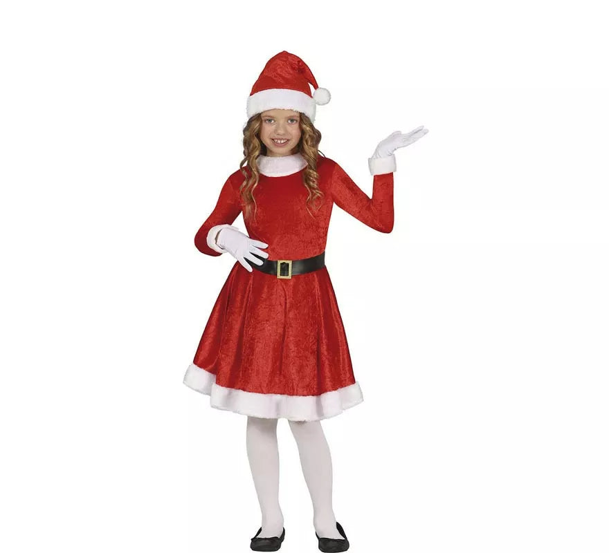 Translation missing: es.Disfraz de Mamá Noel de Invierno para niña