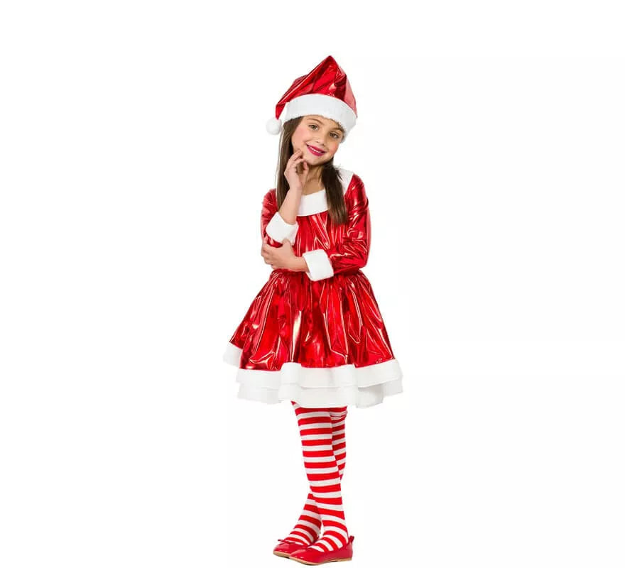 Translation missing: es.Disfraz de mamá Noel Eléctrica para niña