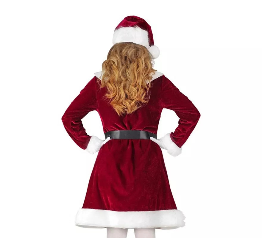 Translation missing: de.Disfraz de Mamá Noel Elegante para niña