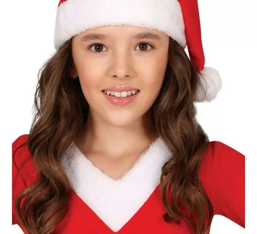 Translation missing: de.Disfraz de Mamá Noel en vestido largo para niña