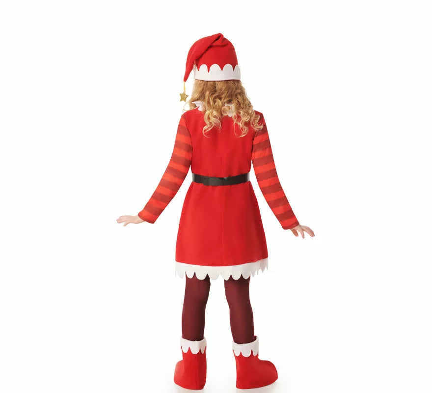 Translation missing: de.Disfraz de Mamá Noel Estrellas con Bolsillos para niña