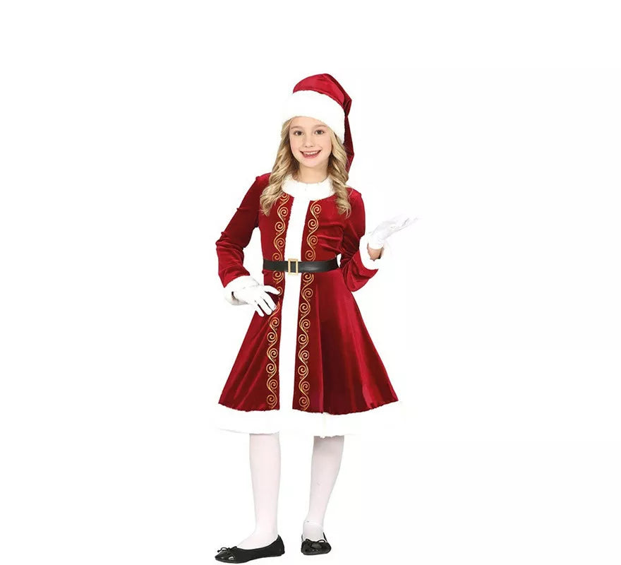 Translation missing: de.Disfraz de Mamá Noel para niña