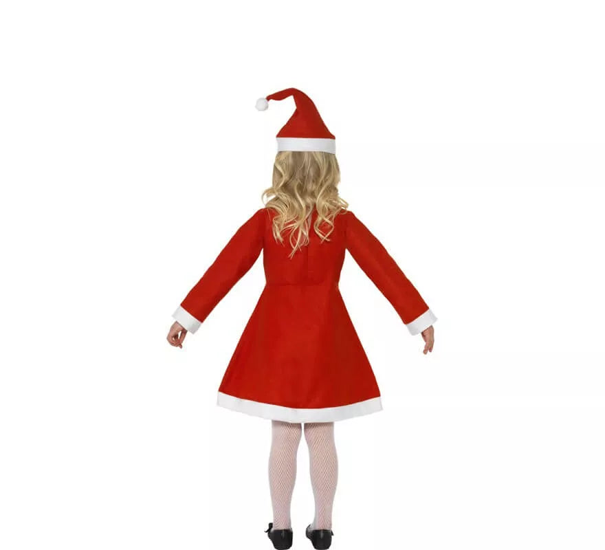 Translation missing: de.Disfraz de Mamá Noel Rojo para niña