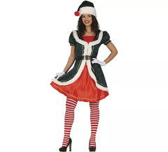 Grünes Weihnachtsmutterkostüm mit Jacke für Damen