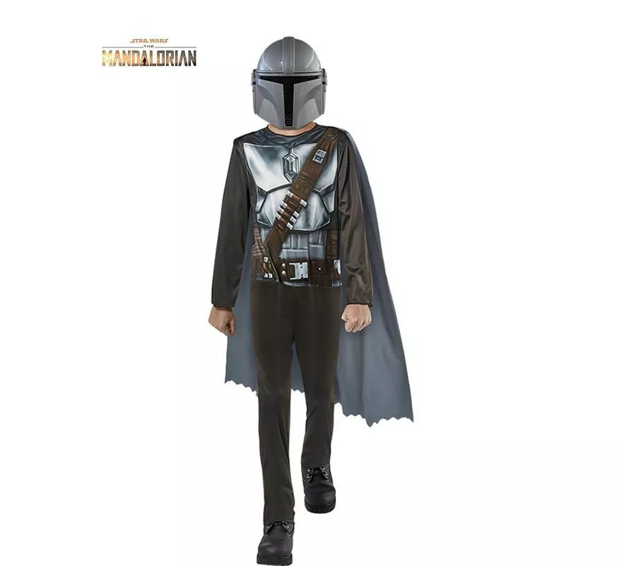 Translation missing: de.Disfraz de Mandalorian Star Wars Opp con máscara para niño