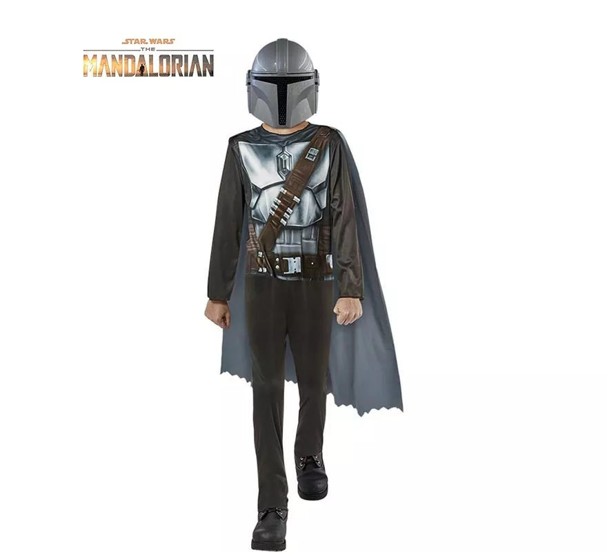 Translation missing: de.Disfraz de Mandalorian Star Wars Opp en caja con máscara para niño