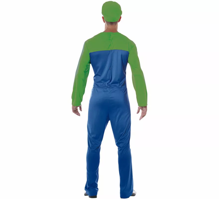 Translation missing: de.Disfraz de Maquinista de Tren Verde para hombre