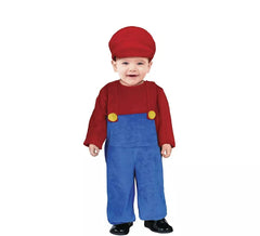Rotes Lokführerkostüm für Kinder und Babys