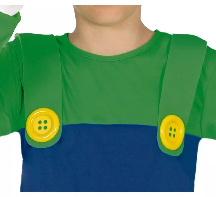 Disfraz de Maquinista verde de Tren para niños