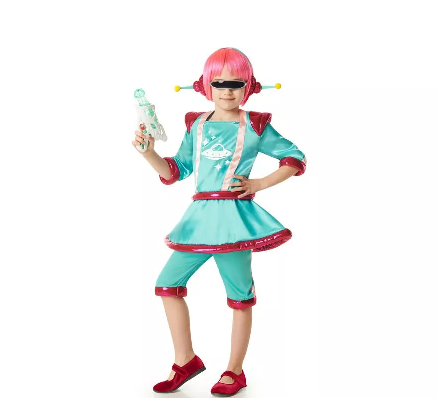 Translation missing: de.Disfraz de Marciana Espacial para niña