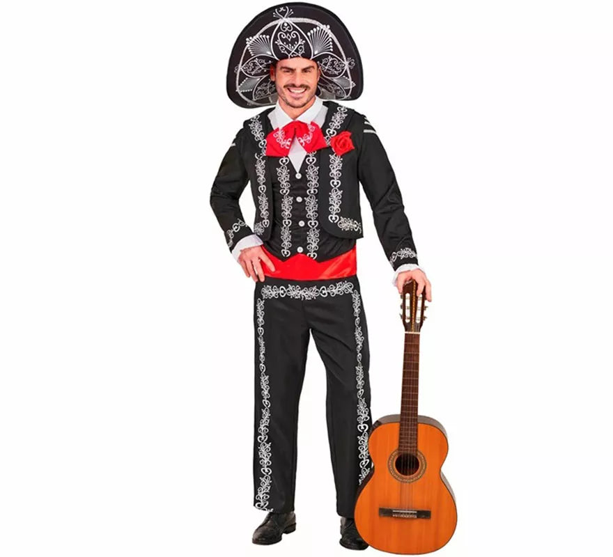 Translation missing: de.Disfraz de Mariachi Día de los Muertos para hombre