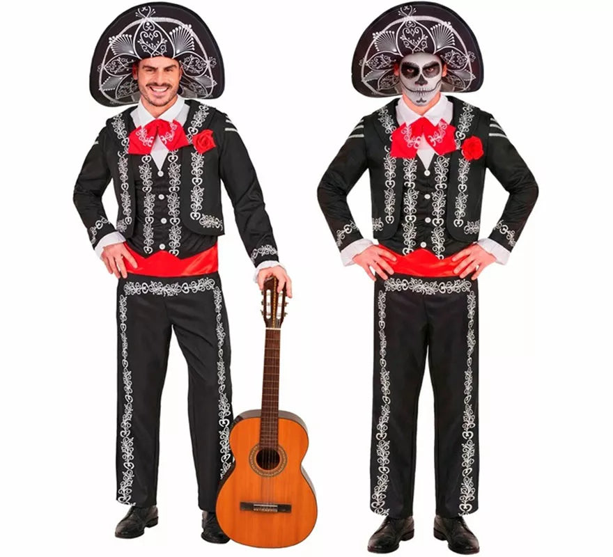 Disfraz de Mariachi Día de los Muertos para hombre