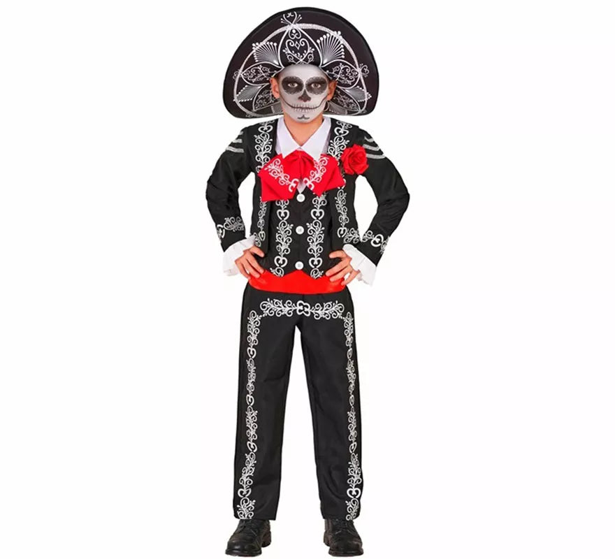 Translation missing: de.Disfraz de Mariachi Día de los Muertos para niños