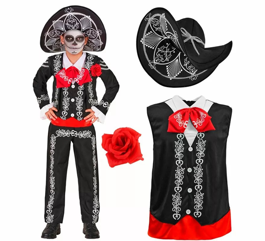 Translation missing: de.Disfraz de Mariachi Día de los Muertos para niños