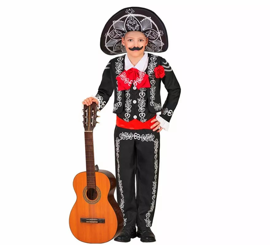 Translation missing: de.Disfraz de Mariachi Día de los Muertos para niños