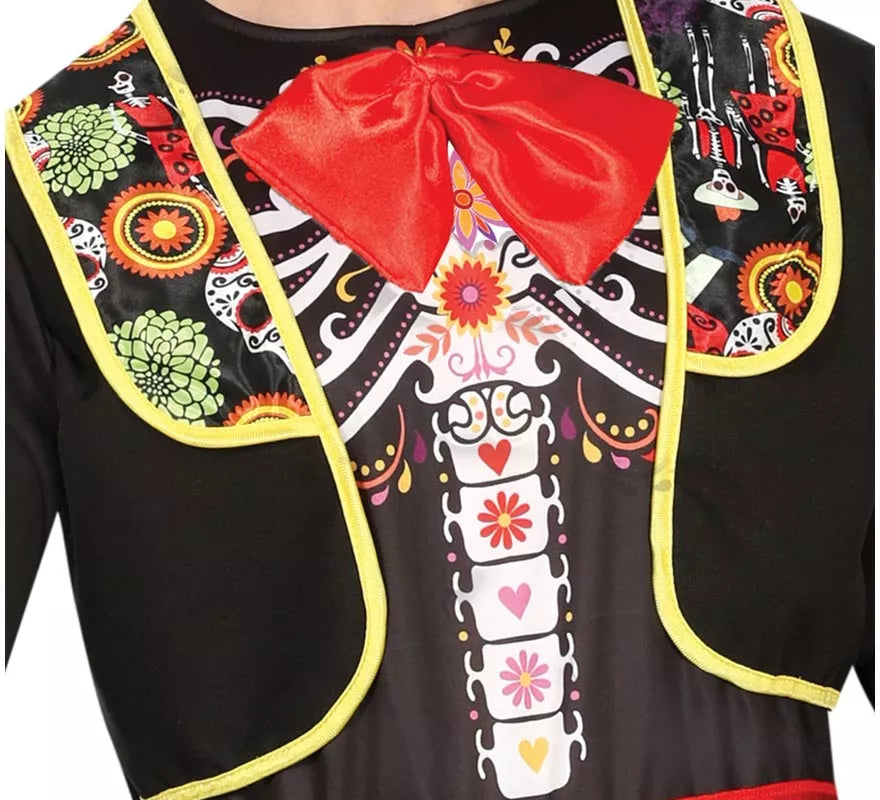 Translation missing: de.Disfraz de Mariachi Esqueleto para hombre