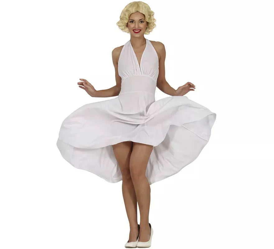 Translation missing: de.Disfraz de Marilyn Monroe Vestido blanco para mujer