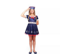 Disfraz de Marinera azul marino Pin Up para niña