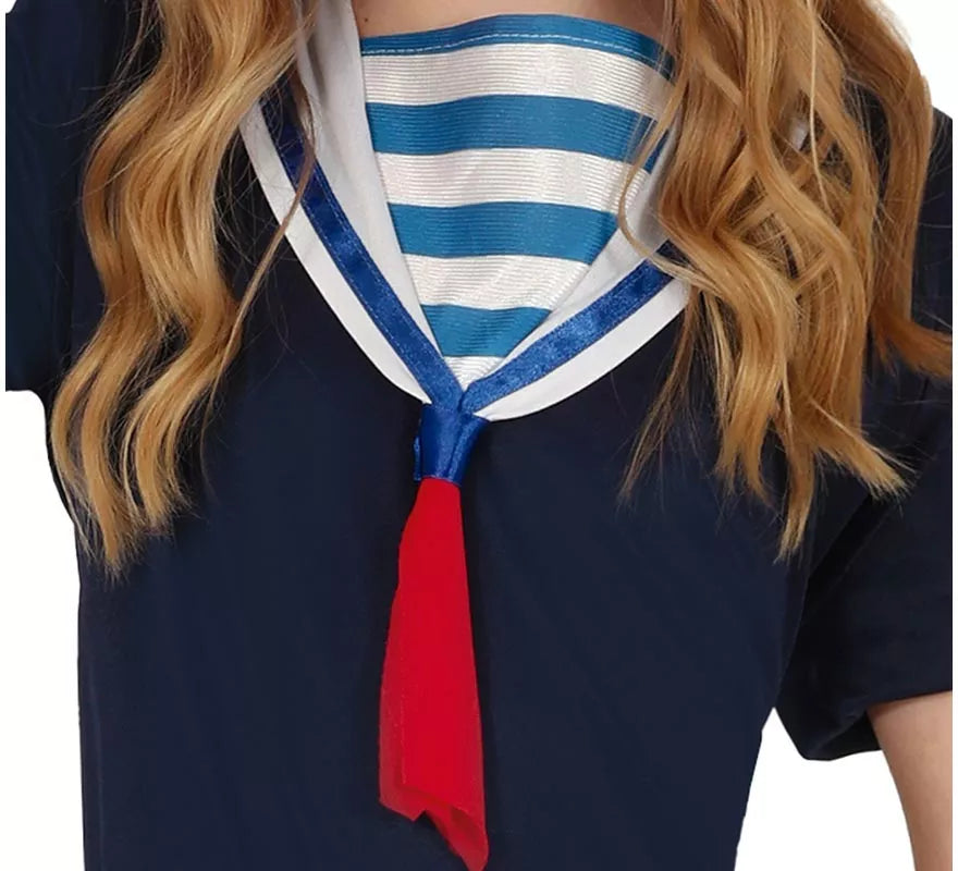 Disfraz de Marinera azul oscuro para niña