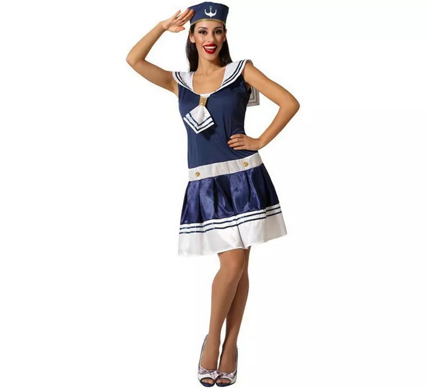 Translation missing: de.Disfraz de Marinera Azul para mujer