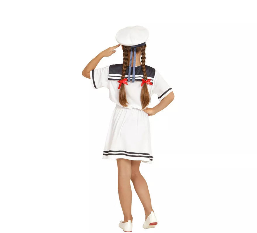 Translation missing: es.Disfraz de Marinera Blanco en Vestido para niña