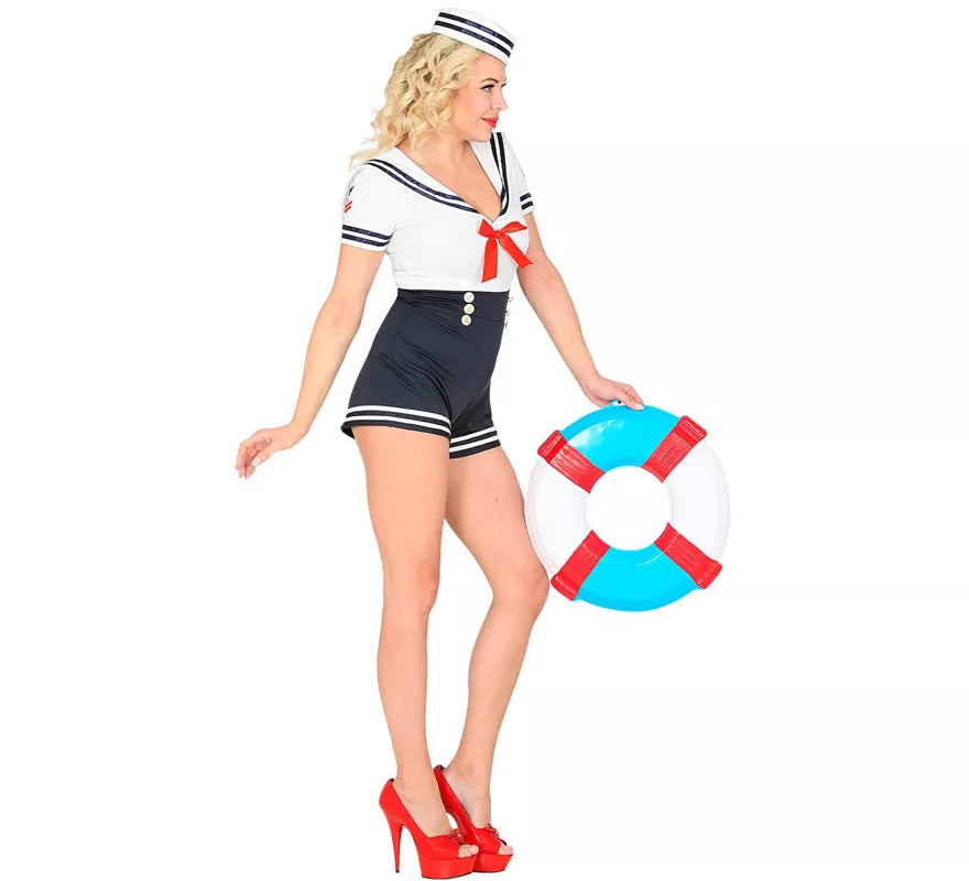 Translation missing: de.Disfraz de Marinera con Shorts Altos para mujer