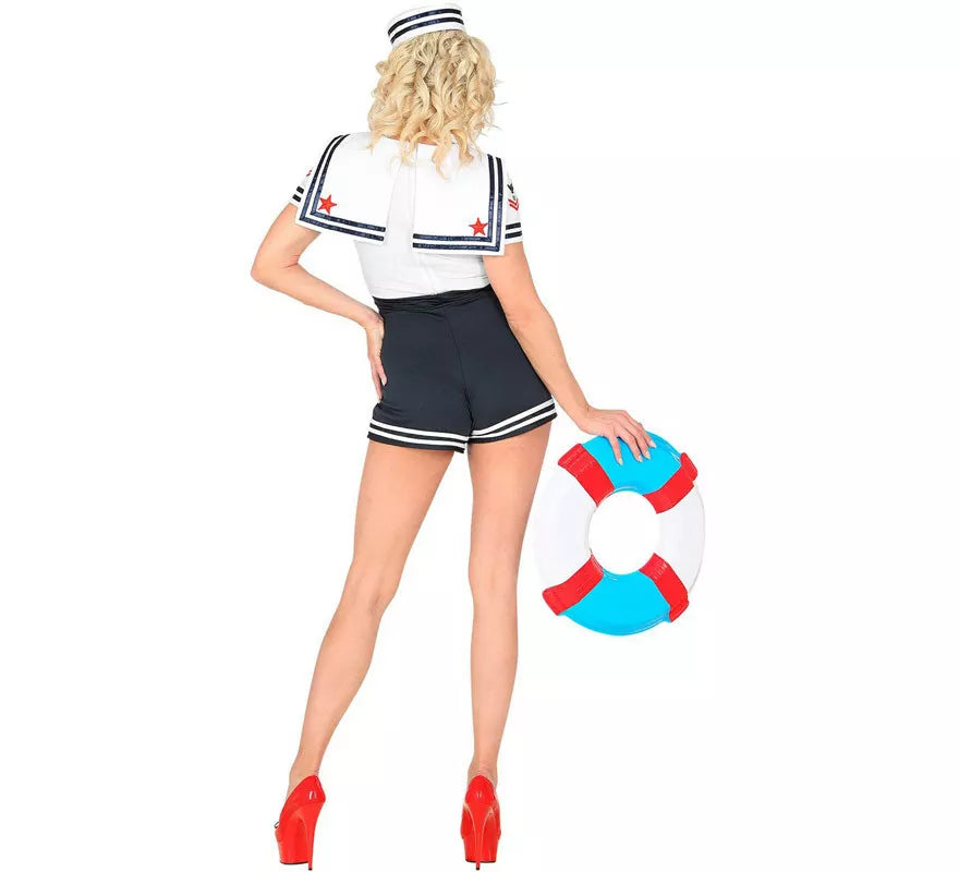 Translation missing: de.Disfraz de Marinera con Shorts Altos para mujer