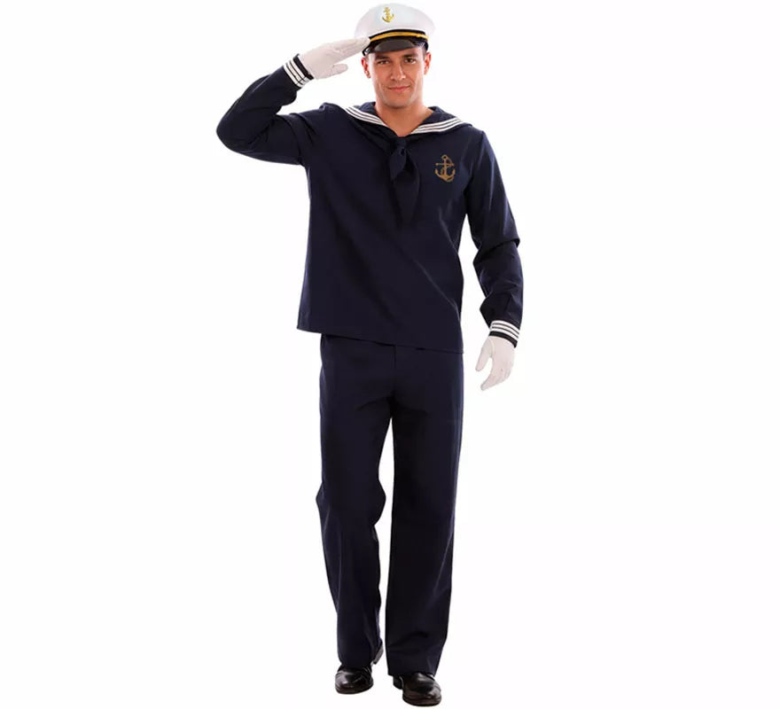 Disfraz de Marinero azul para hombre