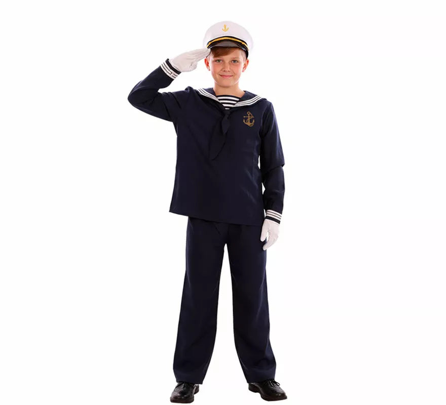 Translation missing: de.Disfraz de Marinero azul para niño