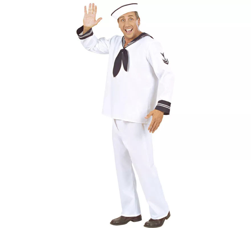Translation missing: de.Disfraz de Marinero Blanco Años 50 para hombre