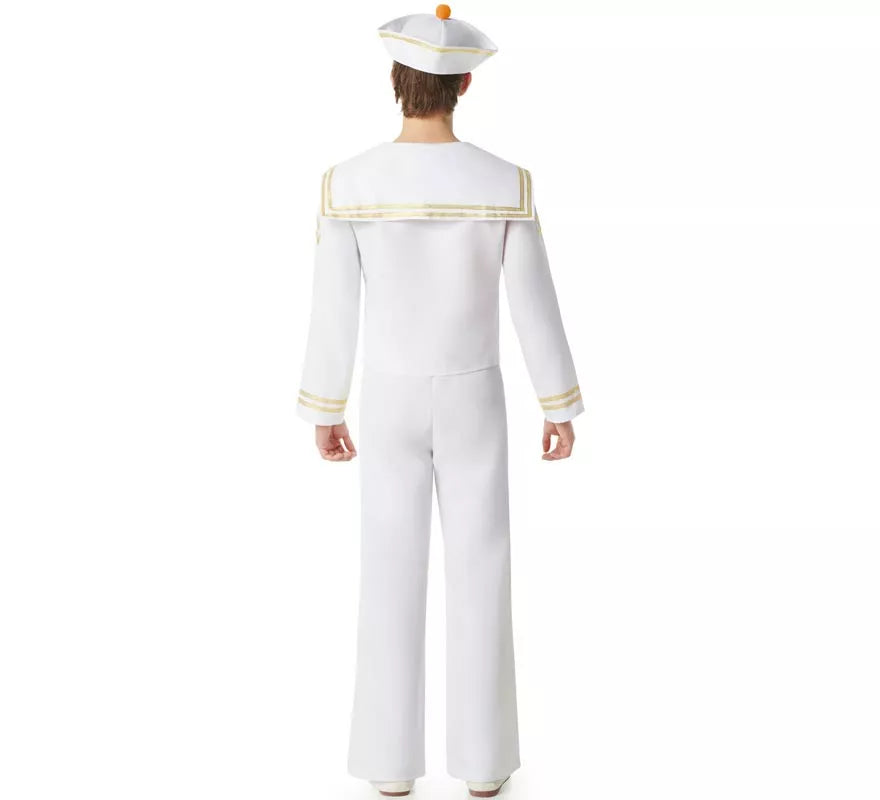 Disfraz de Marinero blanco con Pantalón para hombre