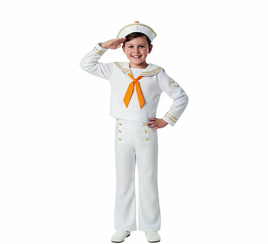 Translation missing: de.Disfraz de Marinero blanco para niños
